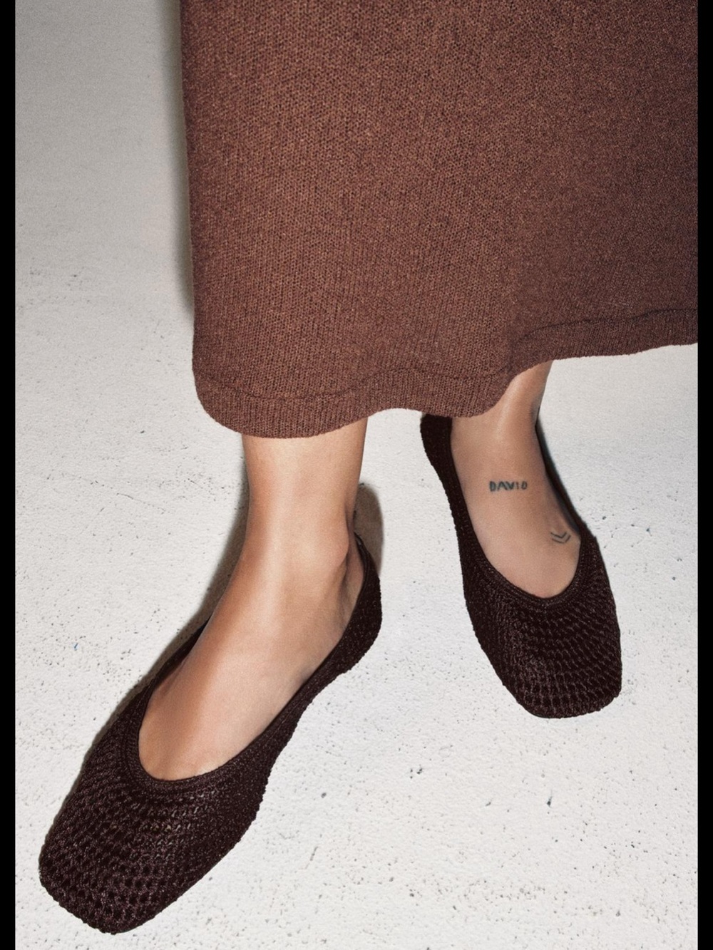ZARA BRAIDED BALLET FLATS - Picture 4 of 5